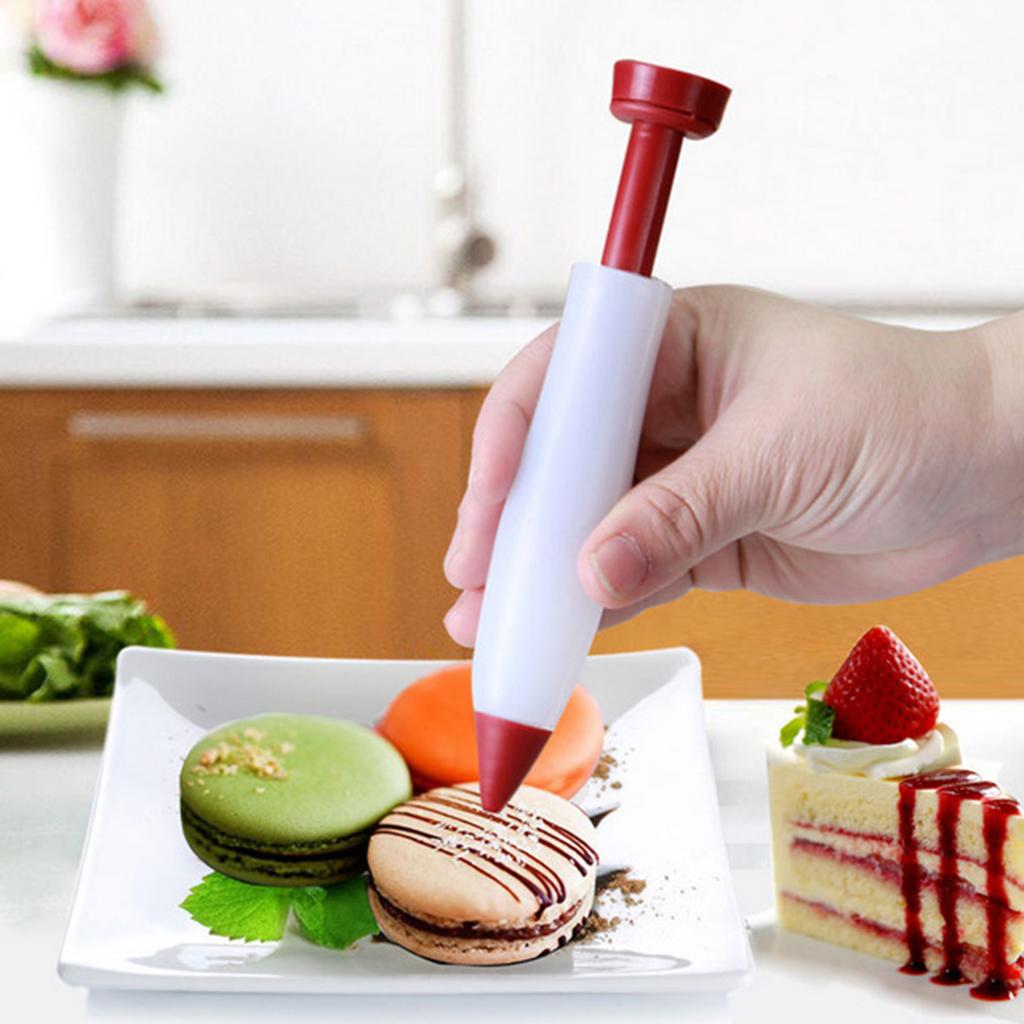 Cake Decorating Pen Pastry Cookie Icing Silicone Syringe Cream Chocolate