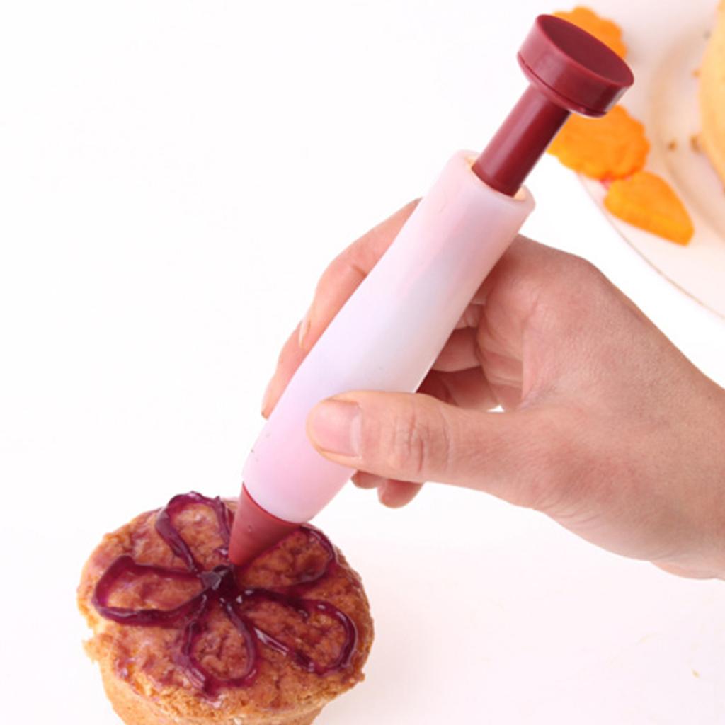Cake Decorating Pen Pastry Cookie Icing Silicone Syringe Cream Chocolate
