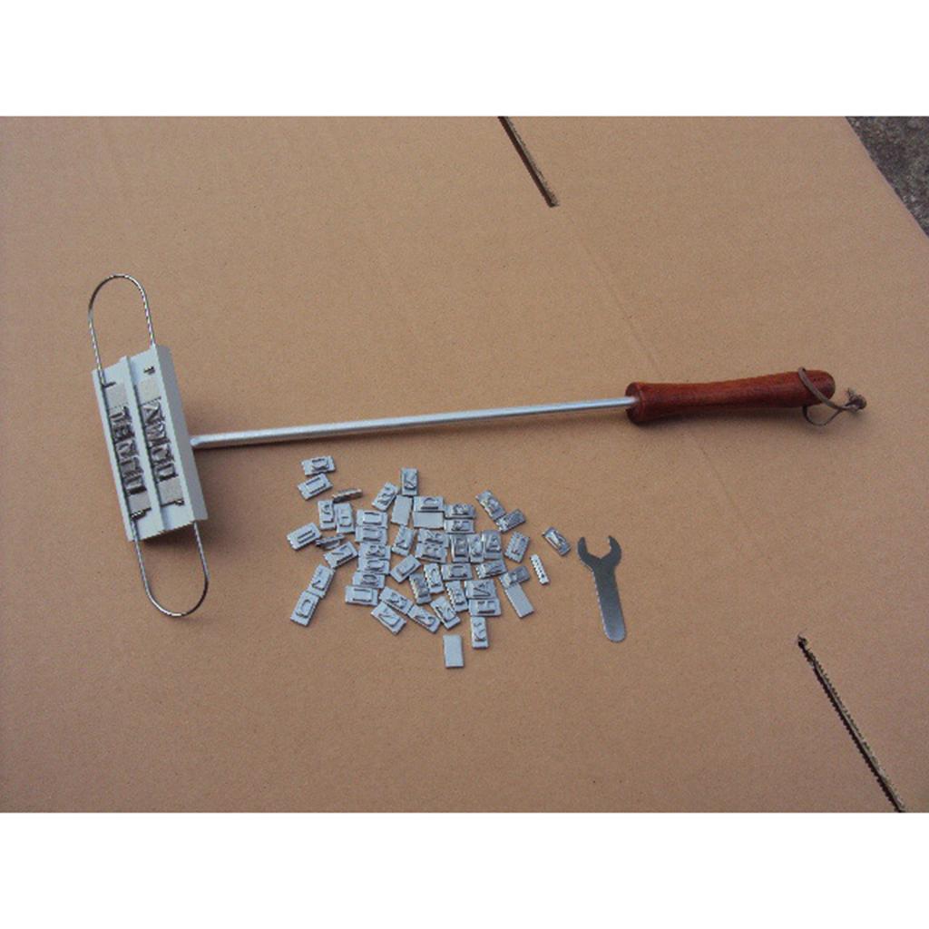BBQ Branding Metal 55 Letters Barbecue Grill Tool Personalise Burgers Steak