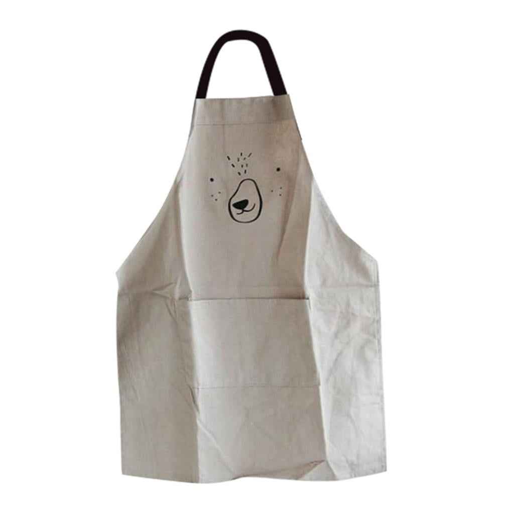 Kitchen Sleeveless Smock Cooking Bake Apron for Antifouling Adult grey