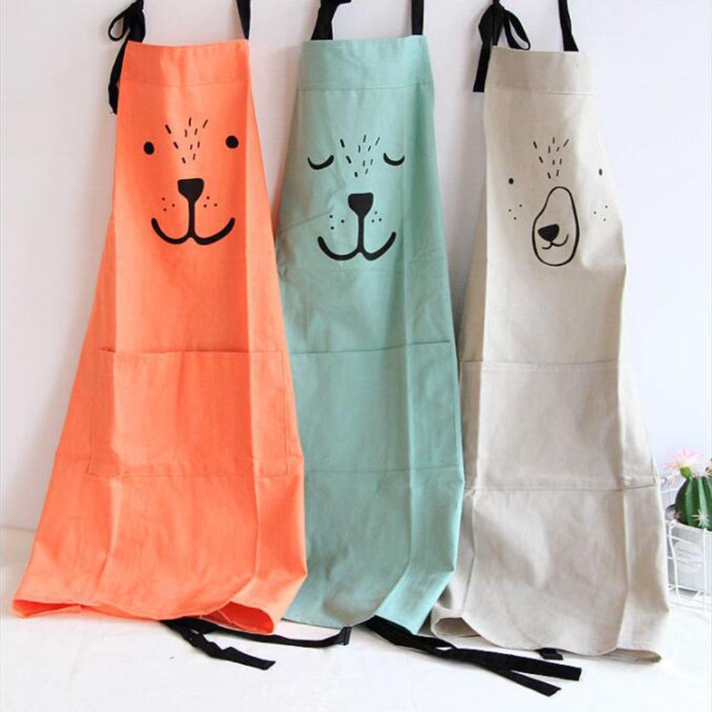 Kitchen Sleeveless Smock Cooking Bake Apron for Antifouling Adult grey