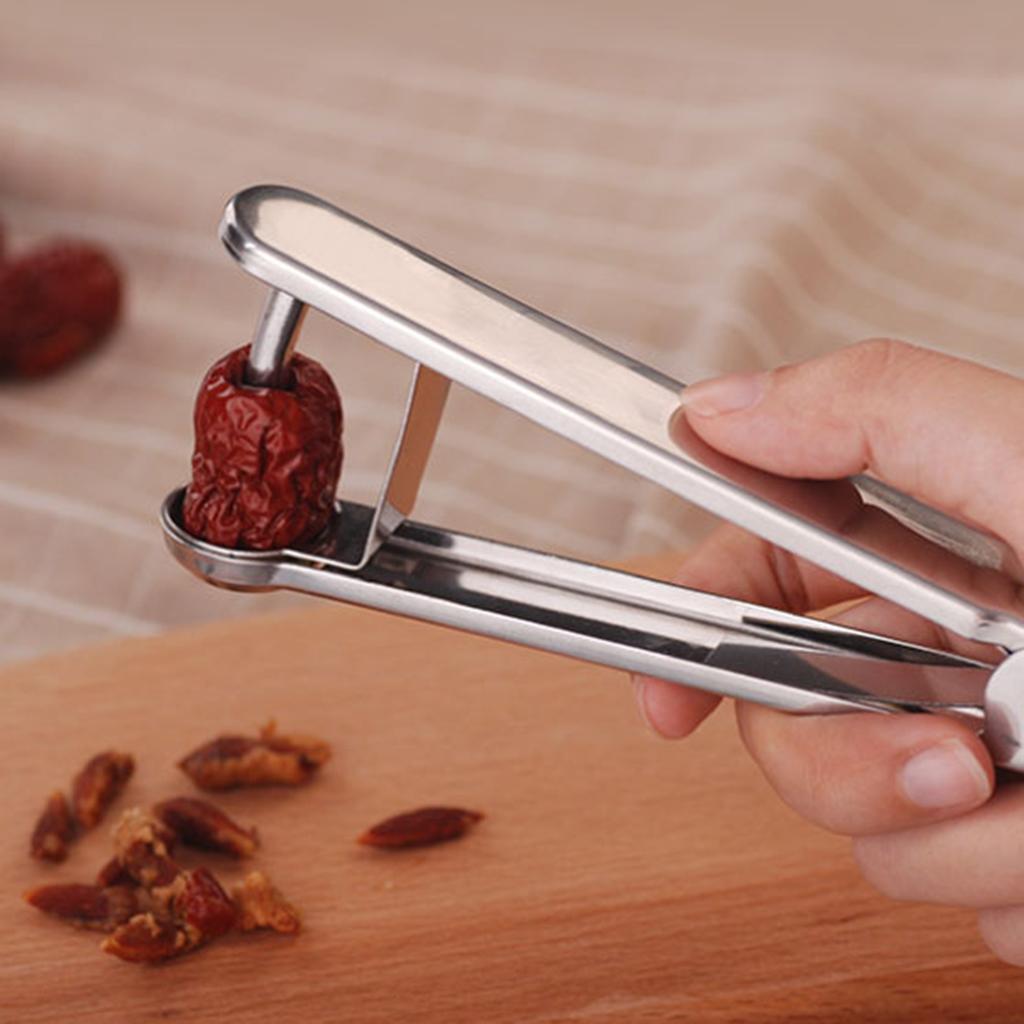 Stainless Steel Cherry Stone & Olive Stoner Pitter Seed Remover Pitting S