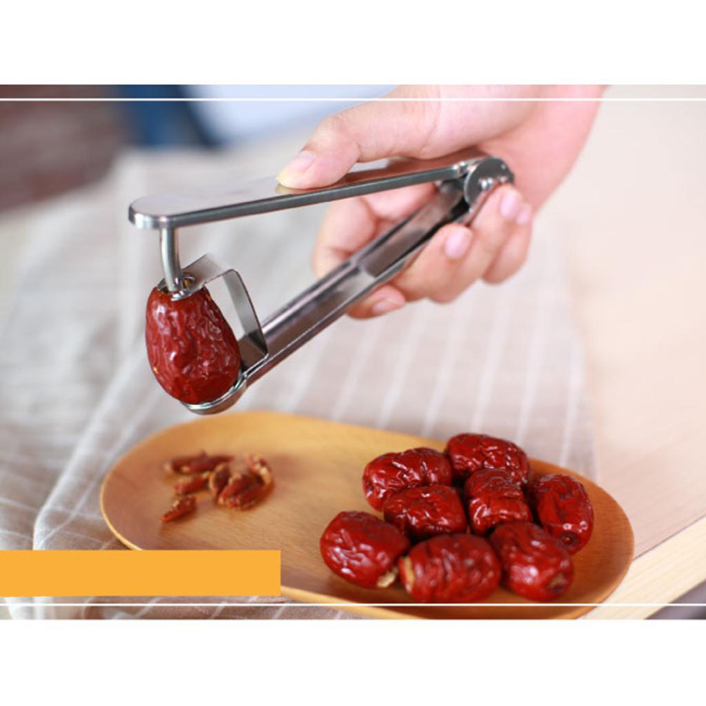 Stainless Steel Cherry Stone & Olive Stoner Pitter Seed Remover Pitting S