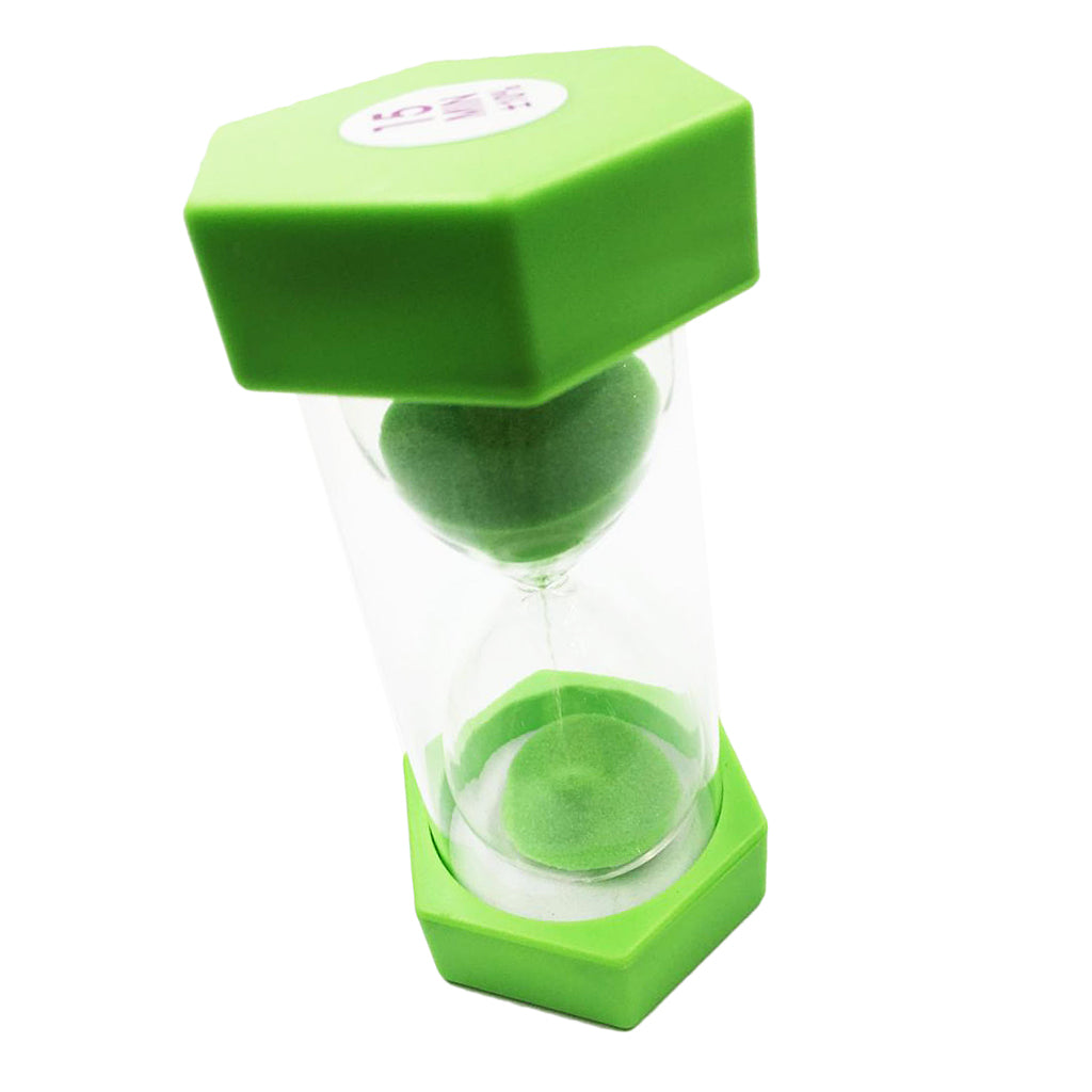15 Minutes Sandglass Hourglass Sand Timer Kichen Exercise Clock Light Green