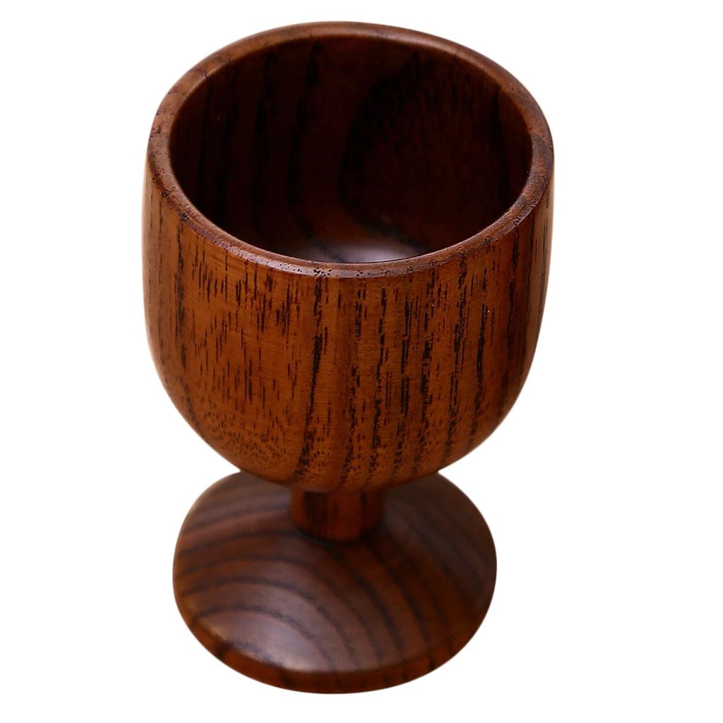 2pcs Natural Wooden Cup Handmade Coffee Tea Beer Juice Milk Mug Drinkware