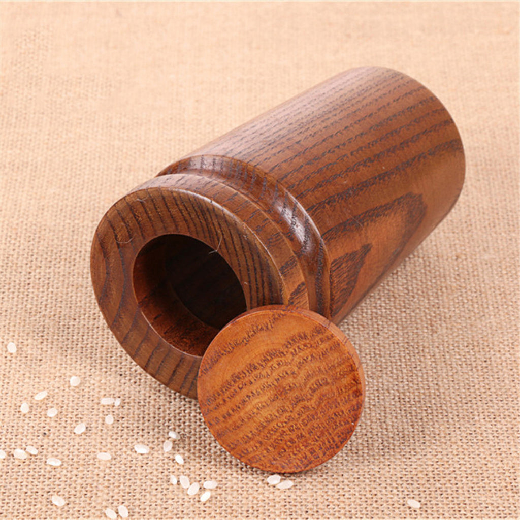 Natural Wooden Chopsticks Tube Rack Kitchen Tableware Storage Organizer