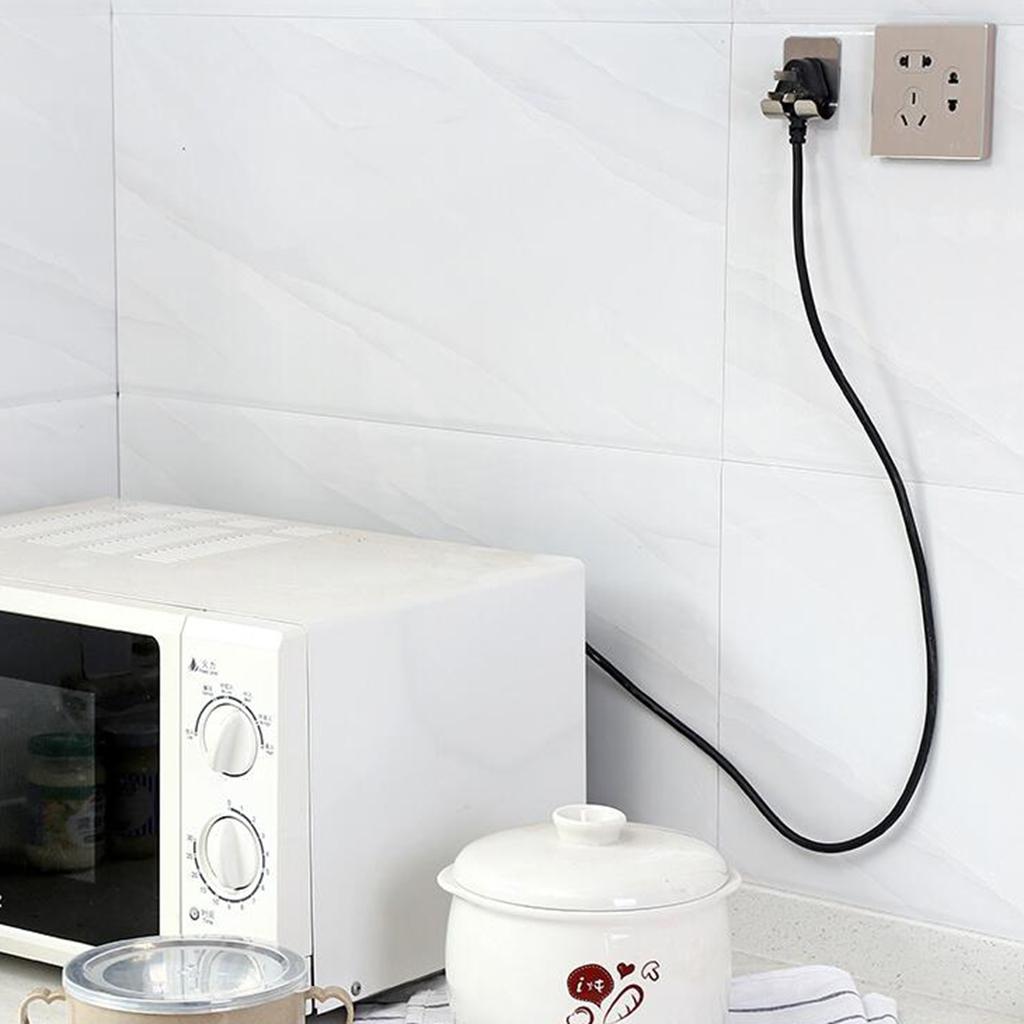 Power Plug Socket Hook Rack Holder Hanger Office Home Wall Decor Organizer