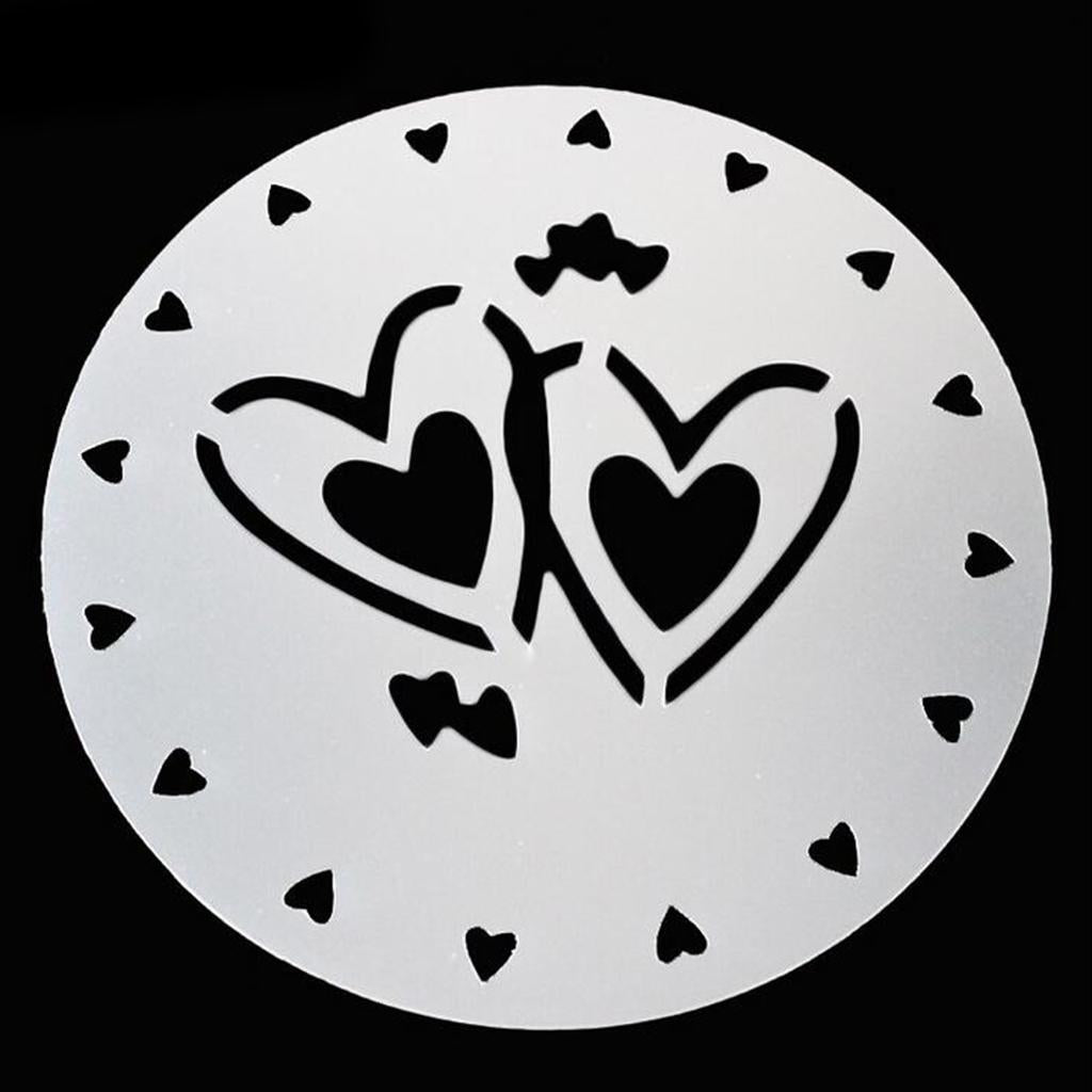 3x4Pcs Cake Mold Cupcake Stencil Template Birthday Spiral Variety Decoration 