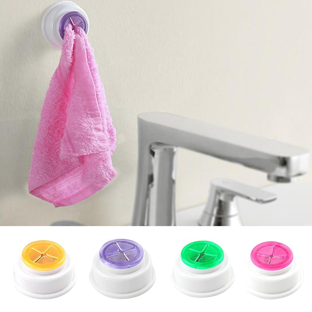 Wall Mount Tea Towel Holder Push in Dish Cloth Kitchen Tea Towel Rack Pink