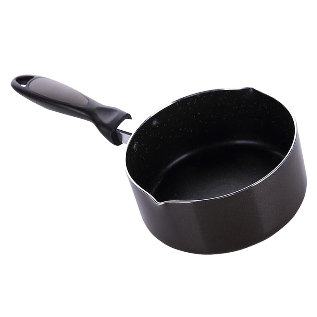 Multifunction Nonstick lightweight Milk Warmer Pot Inner black outer brown