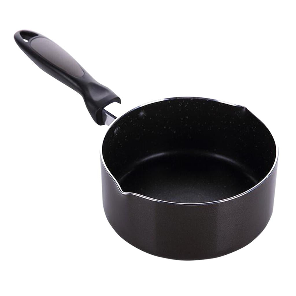 Multifunction Nonstick lightweight Milk Warmer Pot Inner black outer brown