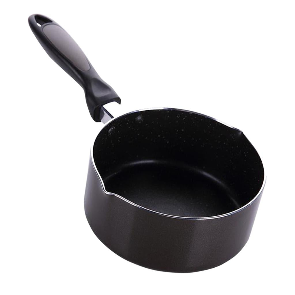 Multifunction Nonstick lightweight Milk Warmer Pot Inner black outer brown