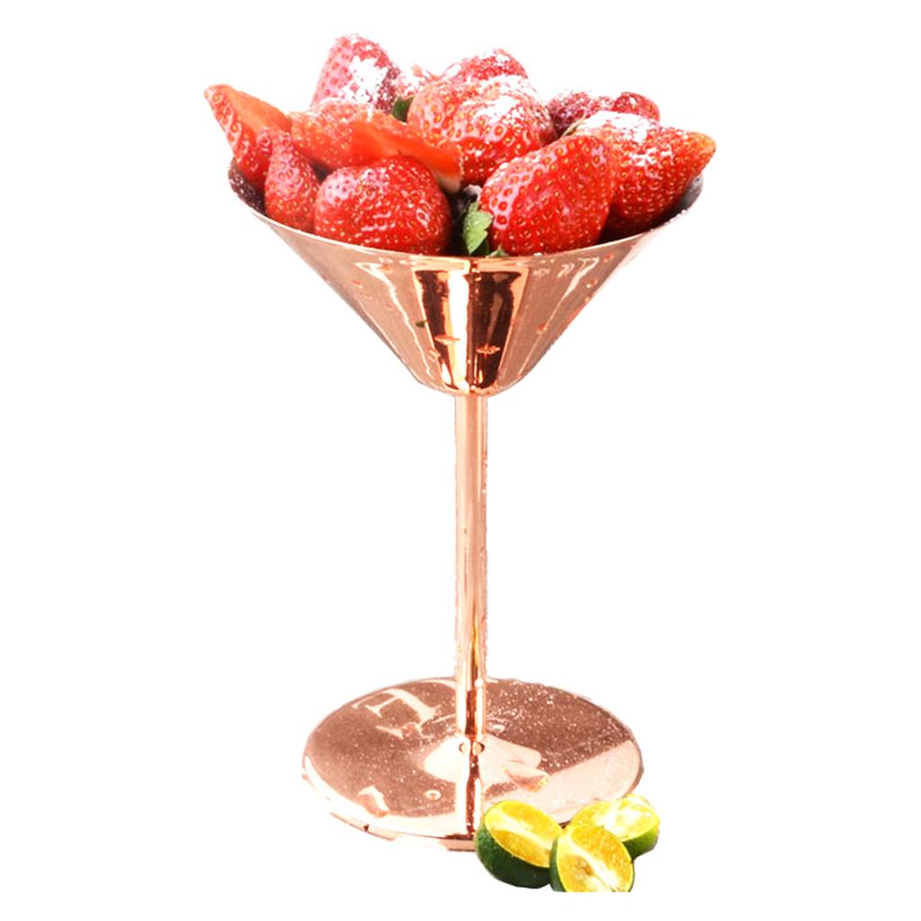 Stainless Steel Cocktail Glasses Goblets Martini Cosmo Dessert Cup 230ml