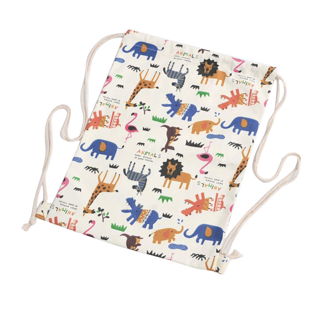 Cosmetic Storage Bag Travel Pack Drawstring Backpack Students School Bag