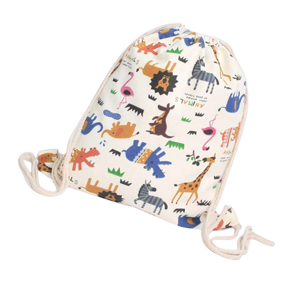 Cosmetic Storage Bag Travel Pack Drawstring Backpack Students School Bag