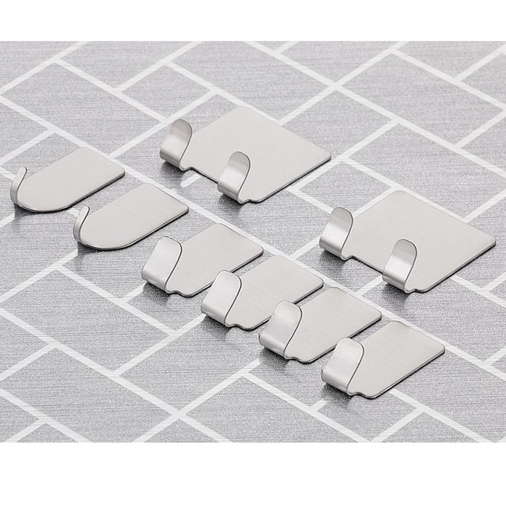 Stainless Steel Bathroom Coat Robe Hat Towel Hanger Rack Hooks Single 1