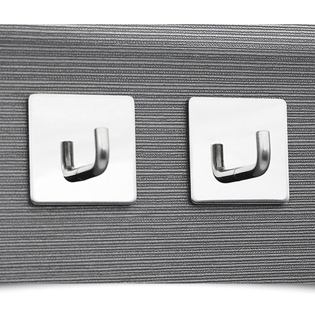 Stainless Steel Bathroom Coat Robe Hat Key Towel Hook Hanger Rack Hooks