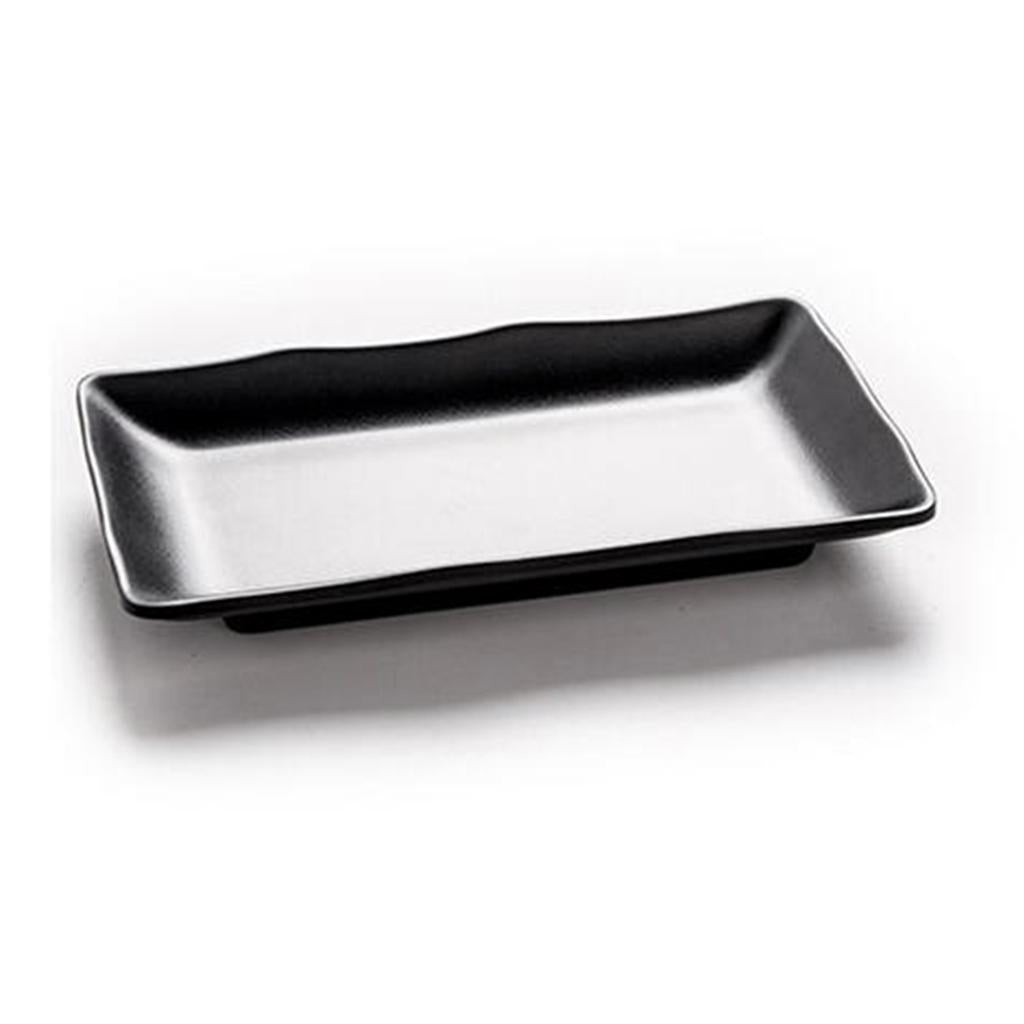 Melamine Plates Sushi BBQ Serving Platter Dishes Tray F 21x13x2.5cm