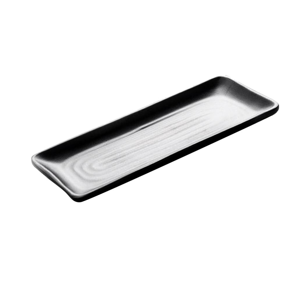 Melamine Plates Sushi BBQ Serving Platter Dishes Tray H 30x14.3x2.2cm