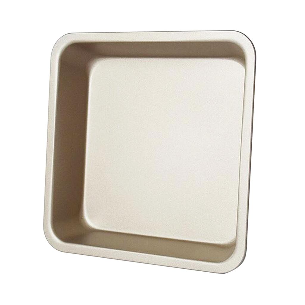 8inch Square Nonstick Toast Bread Pastry Pan Baking Mold Baking Tray Golden