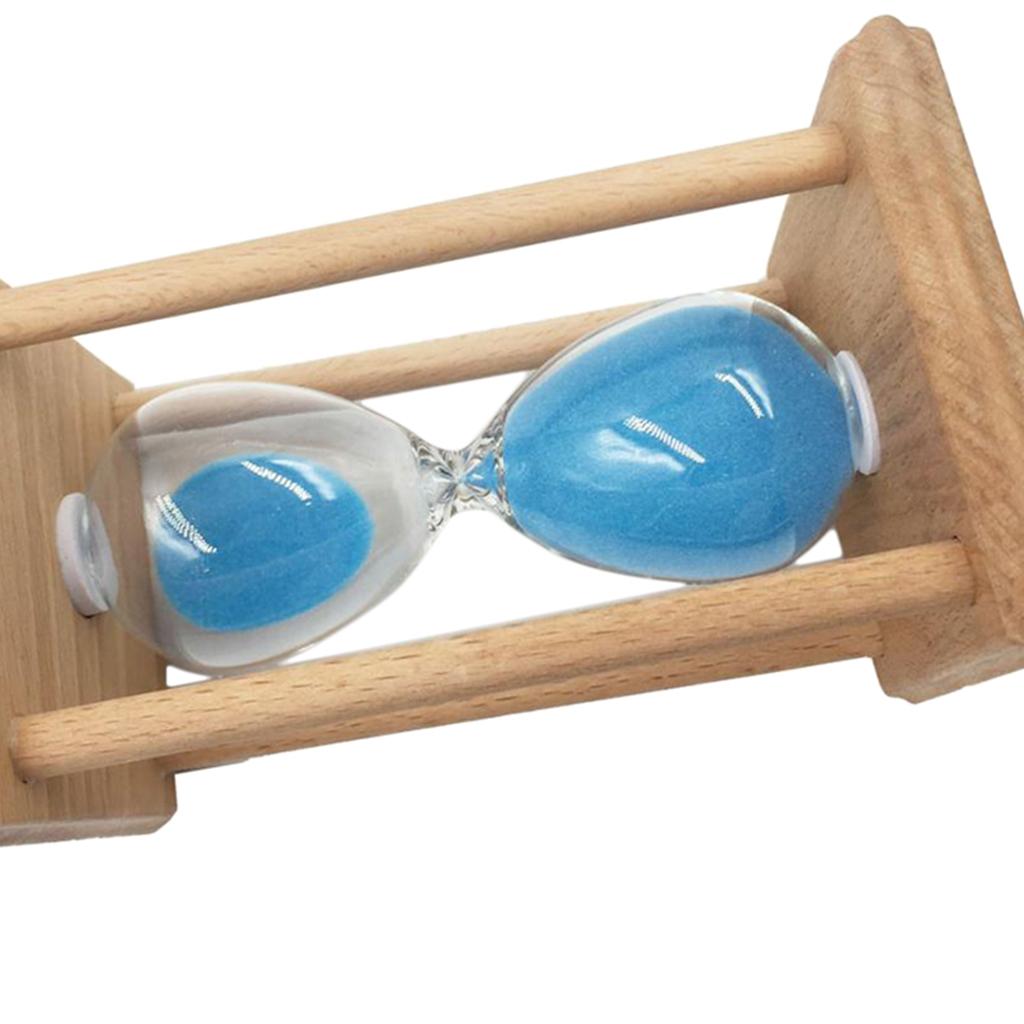 Square Sand Clock Hourglass 20min Timer for Kitchen Yoga Kid,Blue