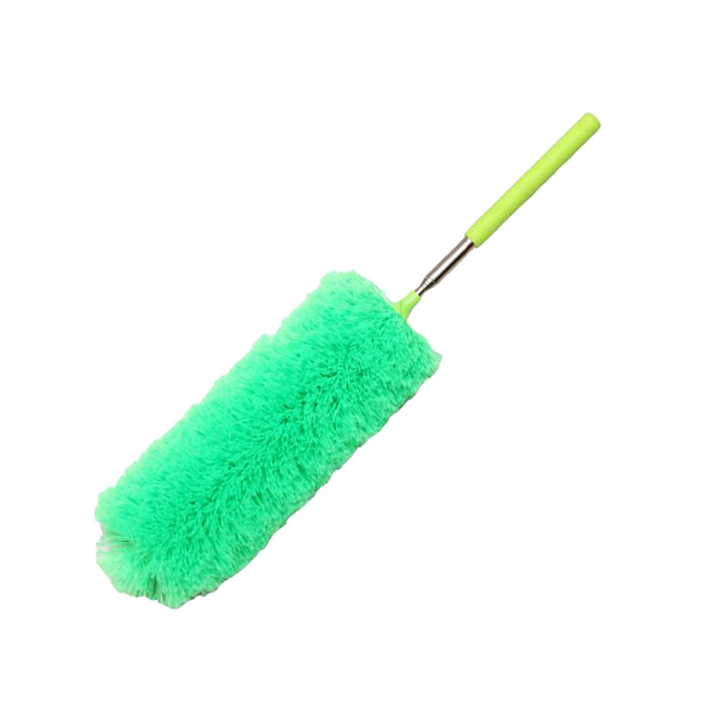 Microfiber Bendable Extension Hand Duster Washable Cleaning Dust Green