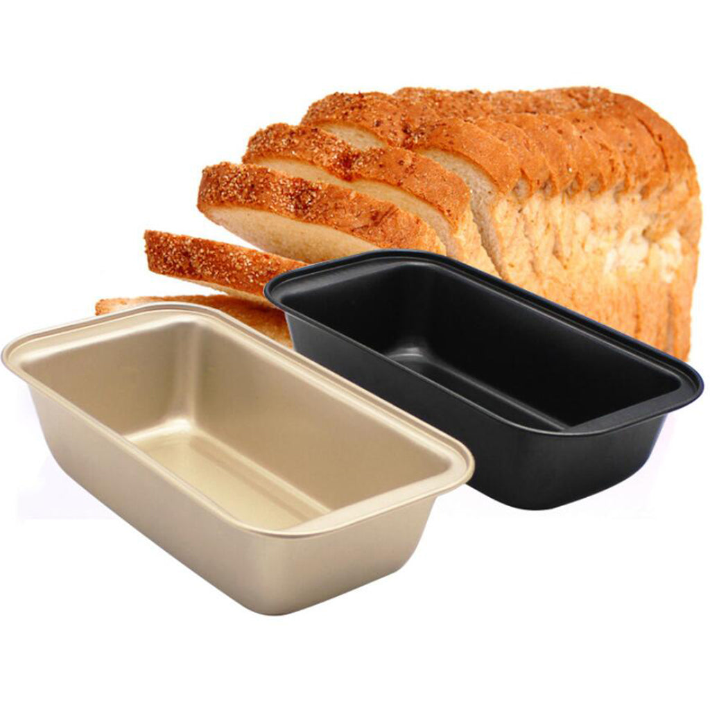 1pc Rectangle Nonstick Loaf Tin Pastry Bread Cake Baking Pan Bakeware Golden