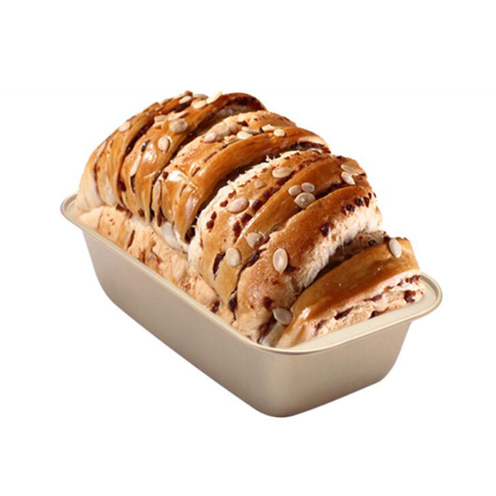 1pc Rectangle Nonstick Loaf Tin Pastry Bread Cake Baking Pan Bakeware Golden
