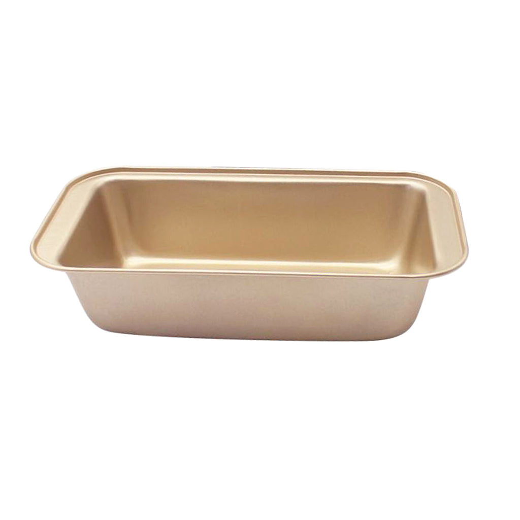 1pc Rectangle Nonstick Loaf Tin Pastry Bread Cake Baking Pan Bakeware Golden