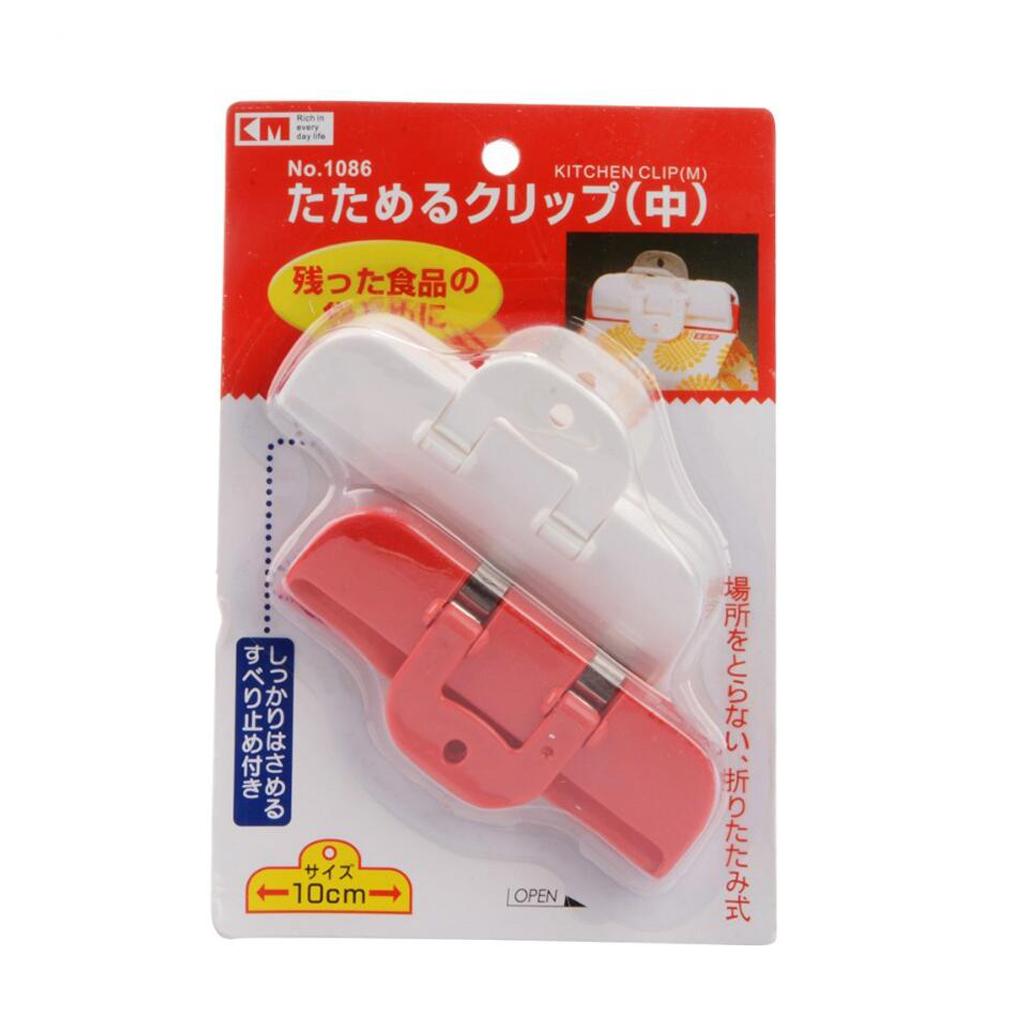 Pack 2 Food Sealing Clip Snacks Storage Bags Sealer Clamp Keep Fresh M
