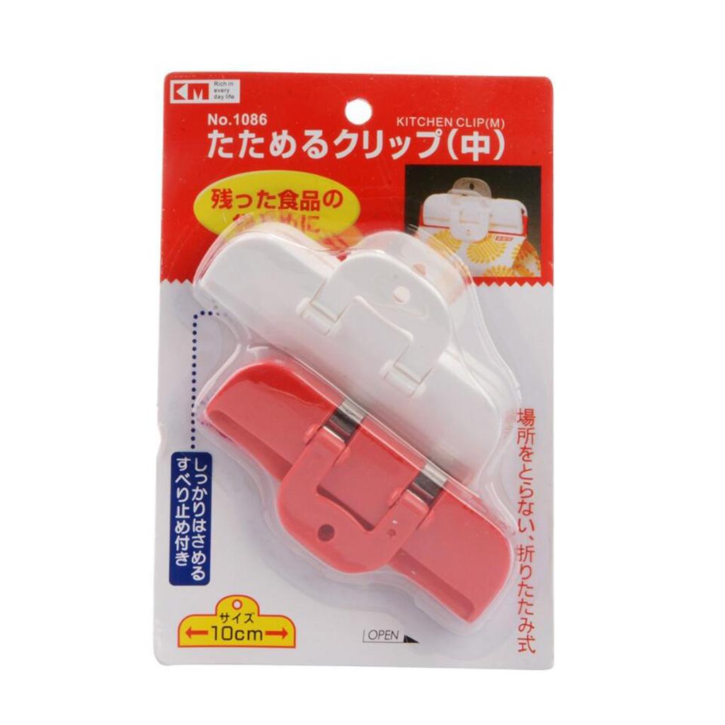 Pack 2 Food Sealing Clip Snacks Storage Bags Sealer Clamp Keep Fresh M