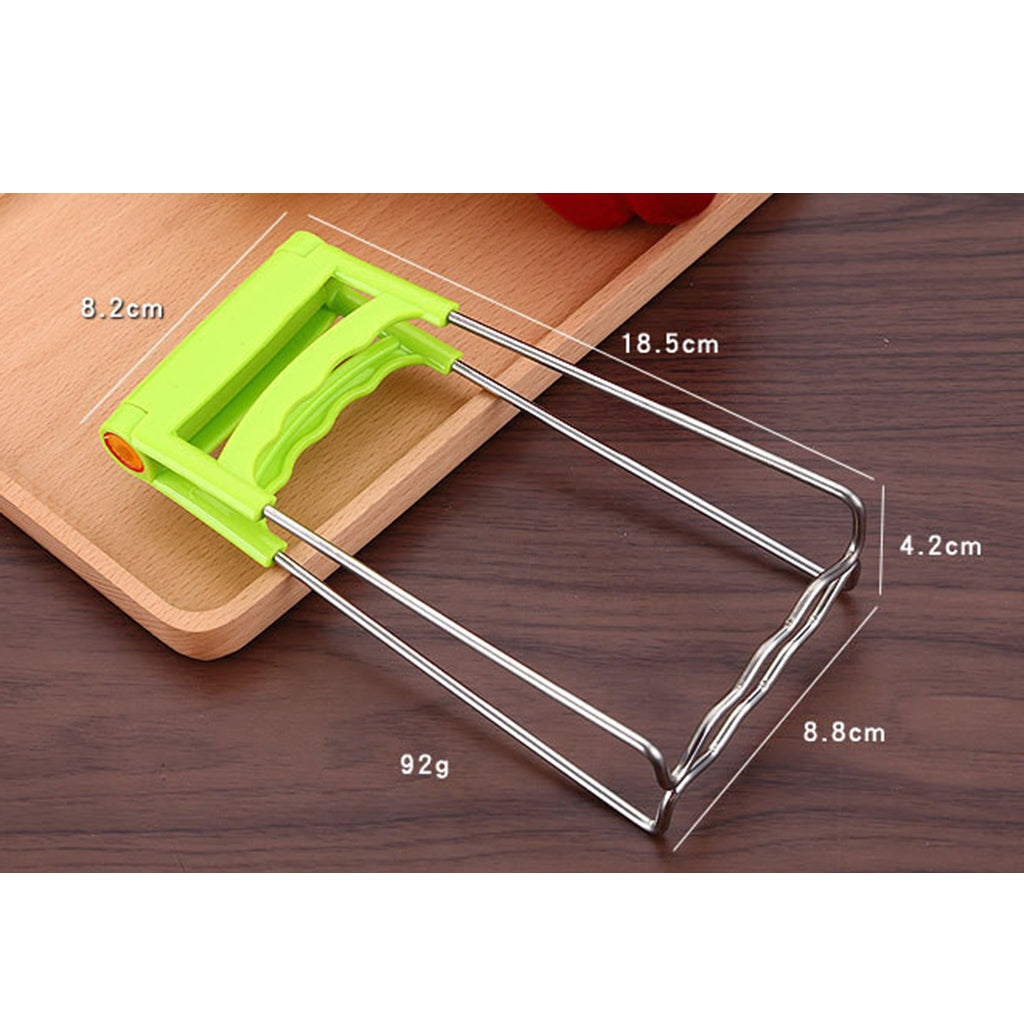 Stainless Steel Plate Gripper Clip Foldable Dish Tong Anti Heat Bowl Clamp