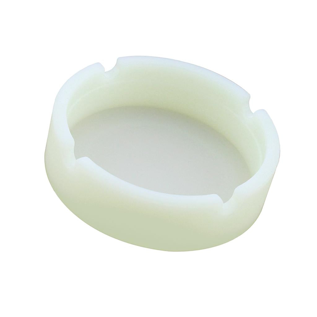 Creative Environmental Camouflage Silicone Ashtray Luminous White