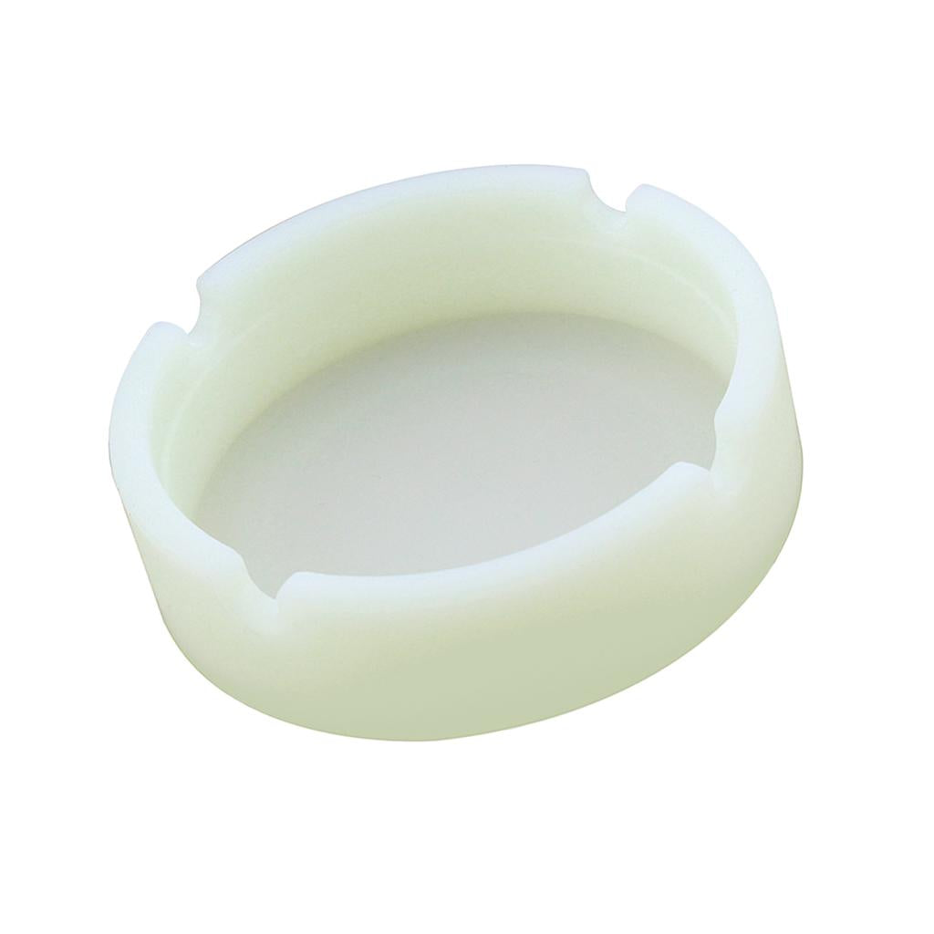 Creative Environmental Camouflage Silicone Ashtray Luminous White