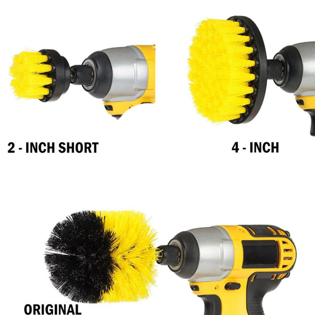 Wall Tile Grout Power Scrubber Cleaning Drill Brush Cleaner 2inch Red