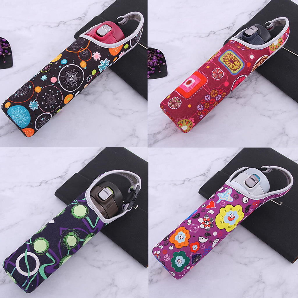 Neoprene Thermal Insulation Cup Sleeve Bottle Tote Cover Holder Colorful