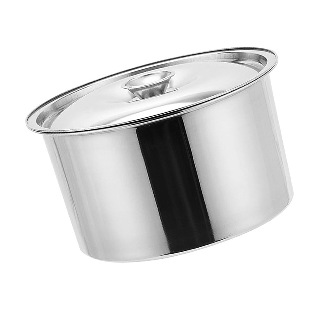 Thicken Stainless Steel Hotel Kitchen Tableware Condiment Pot Oil Can 14CM