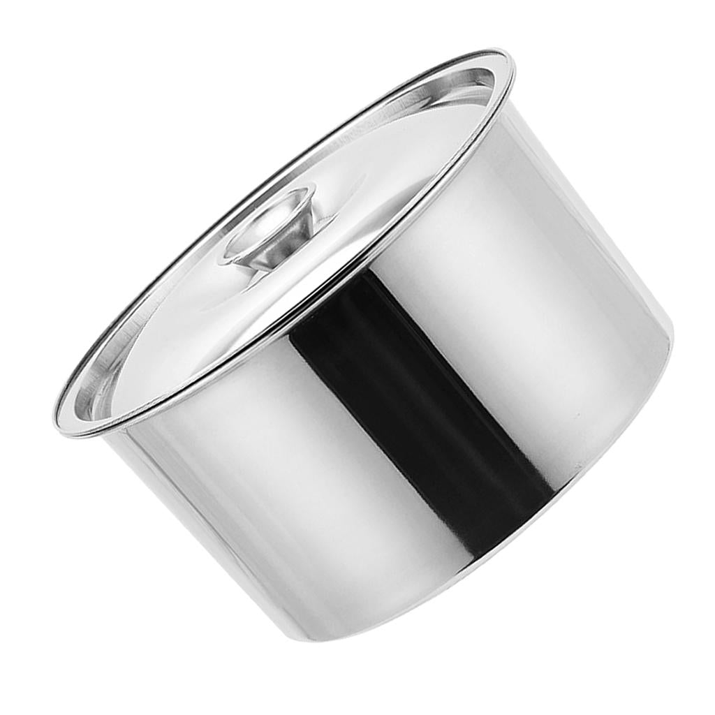 Thicken Stainless Steel Hotel Kitchen Tableware Condiment Pot Oil Can 14CM