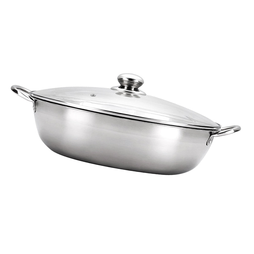 Stainless Steel Hot Pot Twin Divided Cookware Induction Pot A