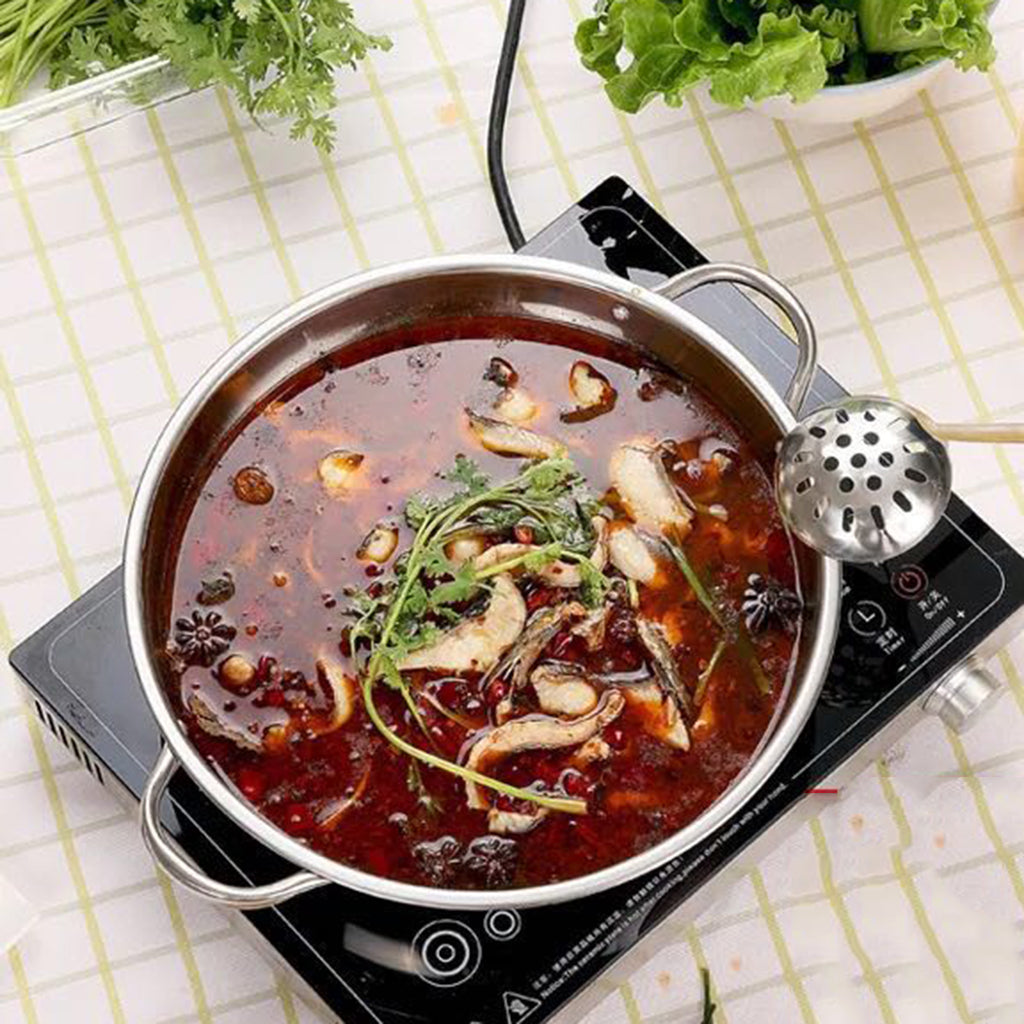 Stainless Steel Hot Pot Twin Divided Cookware Induction Pot A