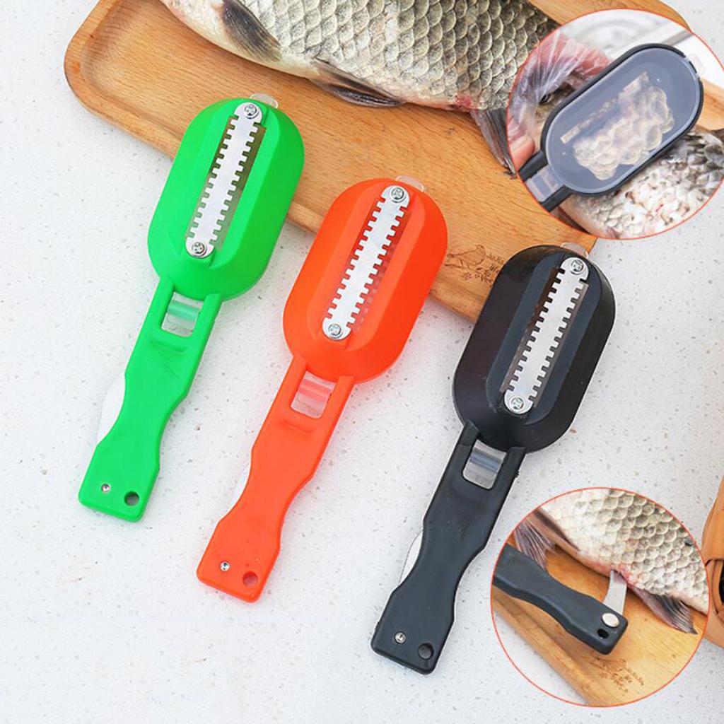 Multifunctional Stainless Steel Fish Scale Shaver Skin Remover for Kitchen