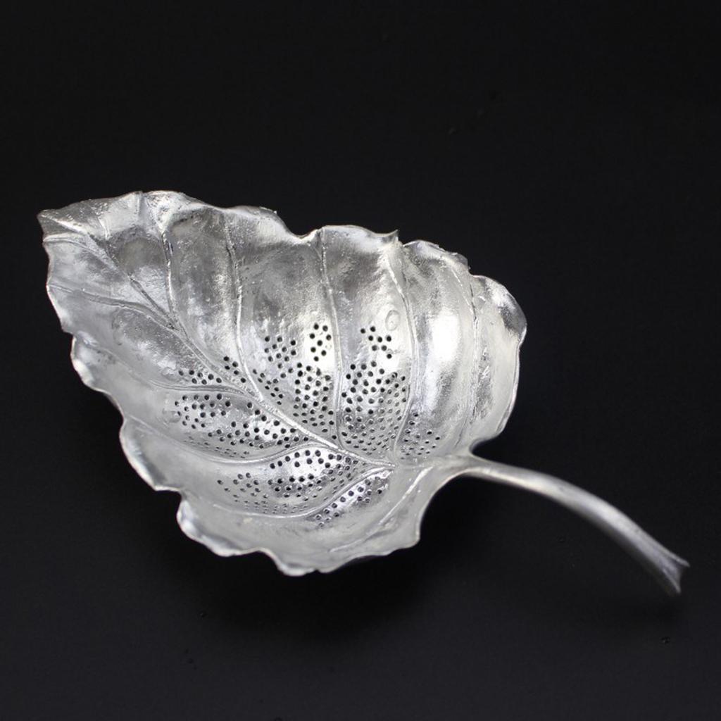 Pure Tin Tea Filter Strainer Leaf Shaped Kung Fu Tea Tool Leaf # filter