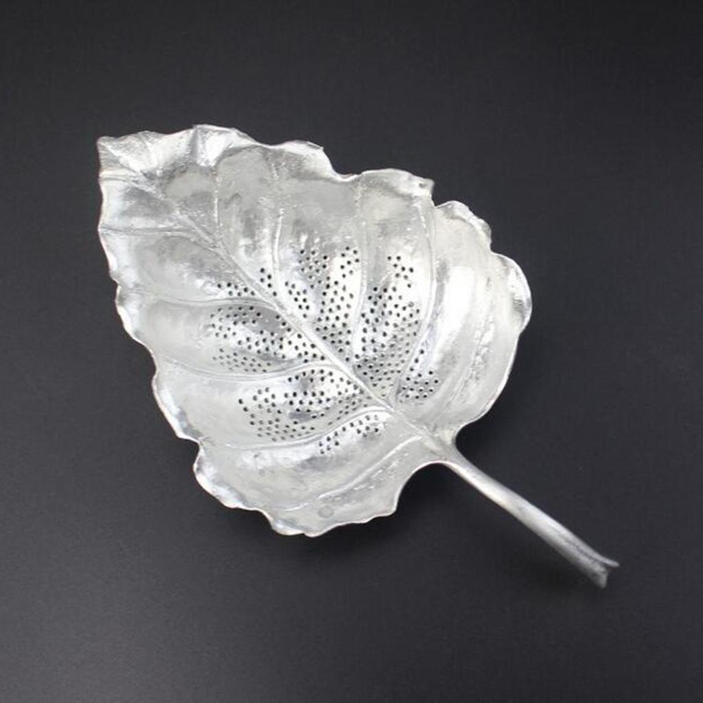 Pure Tin Tea Filter Strainer Leaf Shaped Kung Fu Tea Tool Leaf # filter