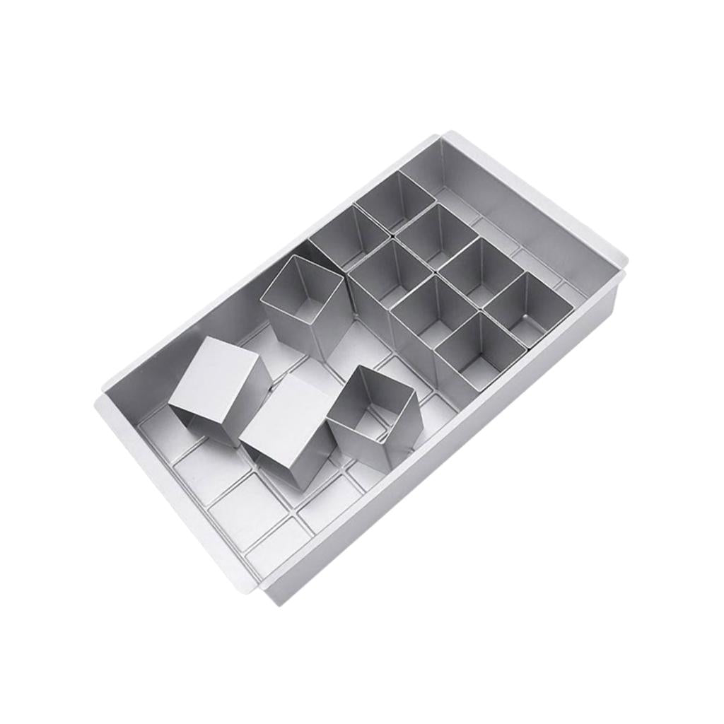 Aluminum Alloy Rectangular Letters Combination Cake Mold Pastry Baking Tools