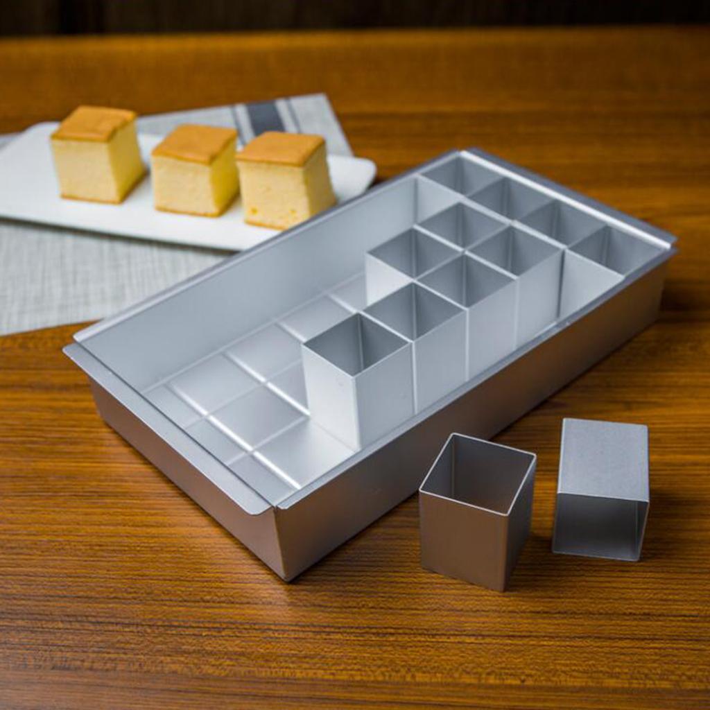 Aluminum Alloy Rectangular Letters Combination Cake Mold Pastry Baking Tools