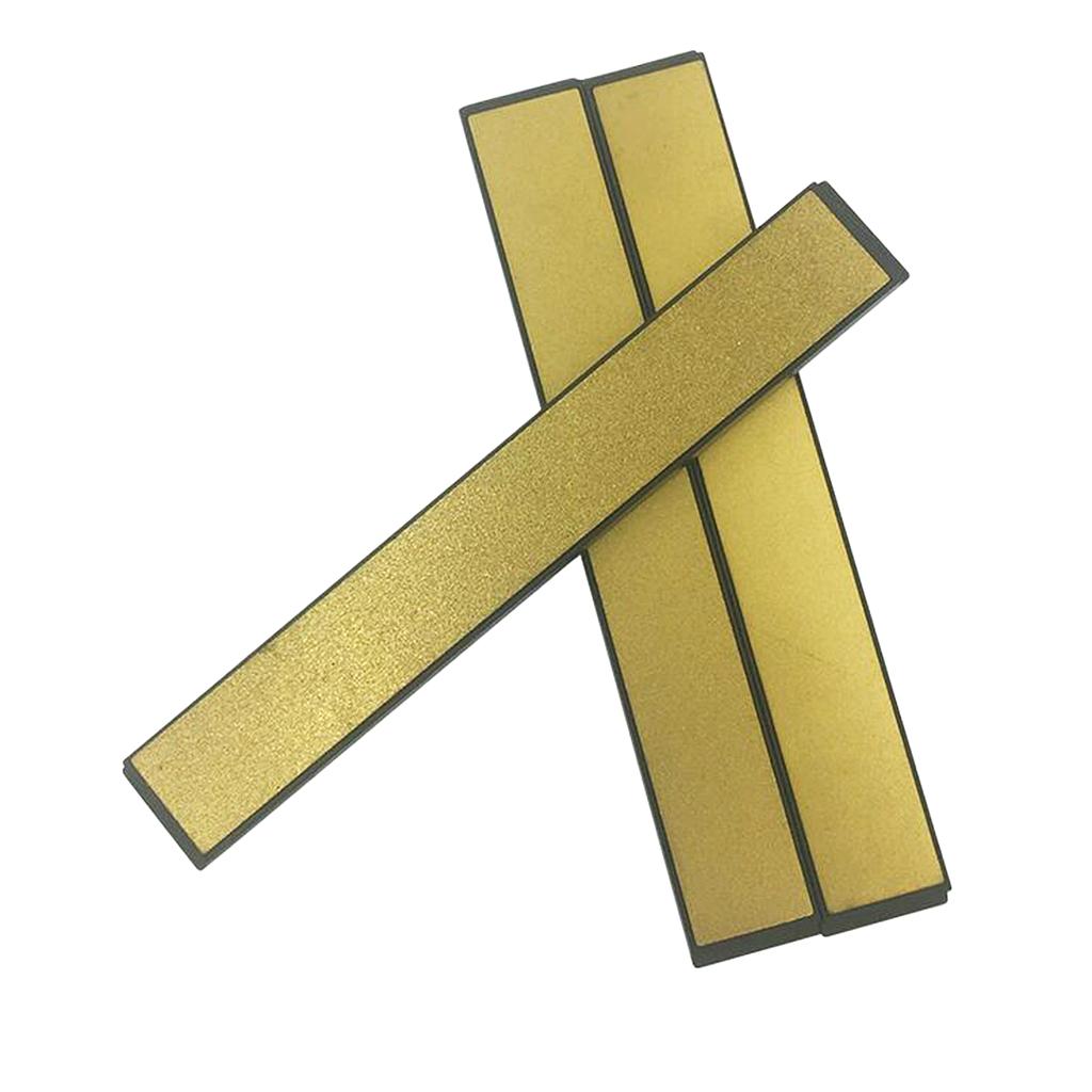 Kitchen Fixed Angle Diamond Whetstone Sharpening Stone 240 600 1000# Golden