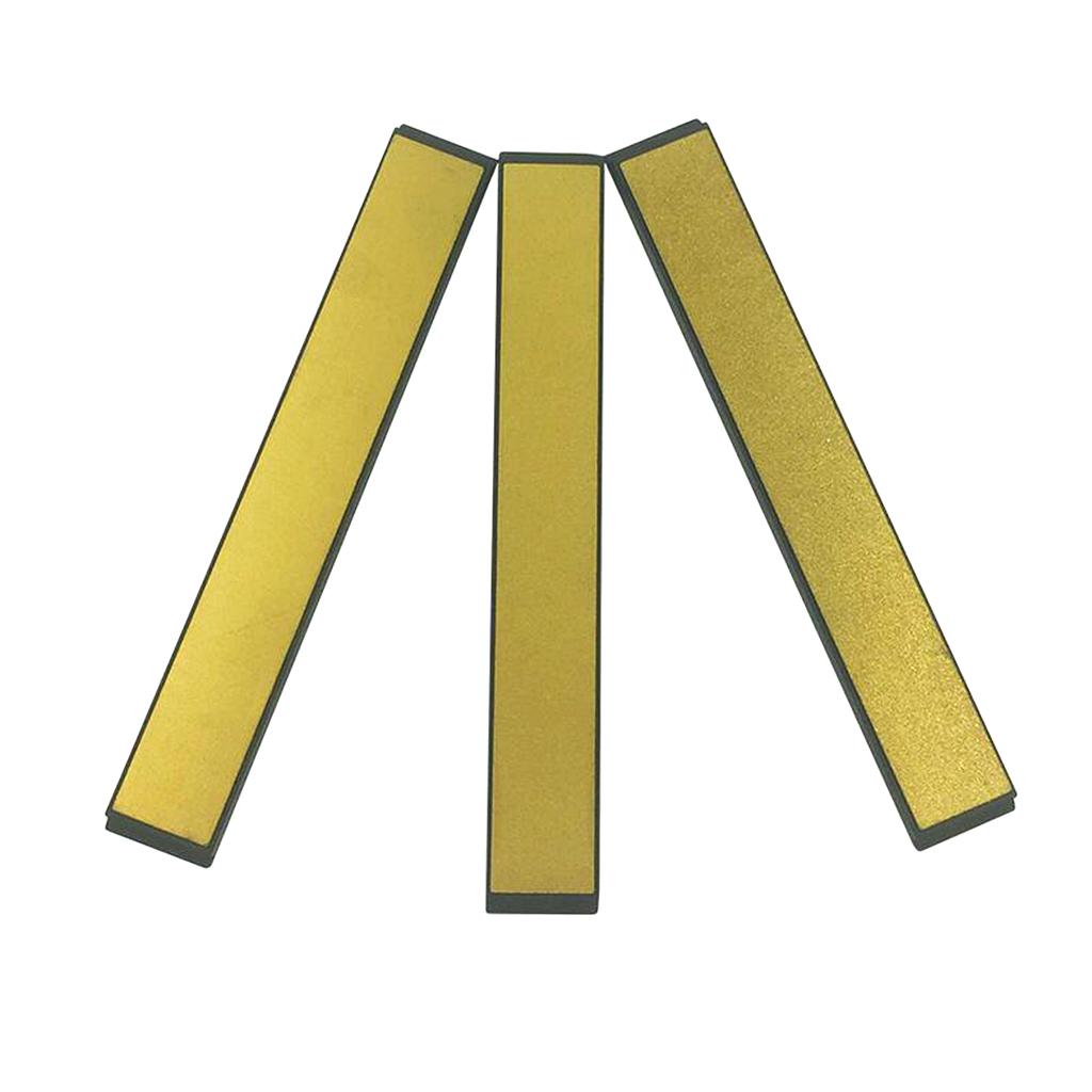 Kitchen Fixed Angle Diamond Whetstone Sharpening Stone 240 600 1000# Golden