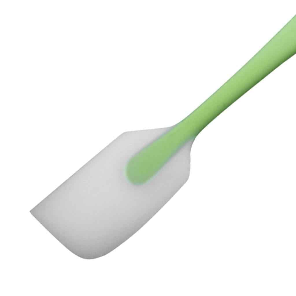 Long Handle Silicone Spatula Heat-Resist Cake Decorating Scraper Green