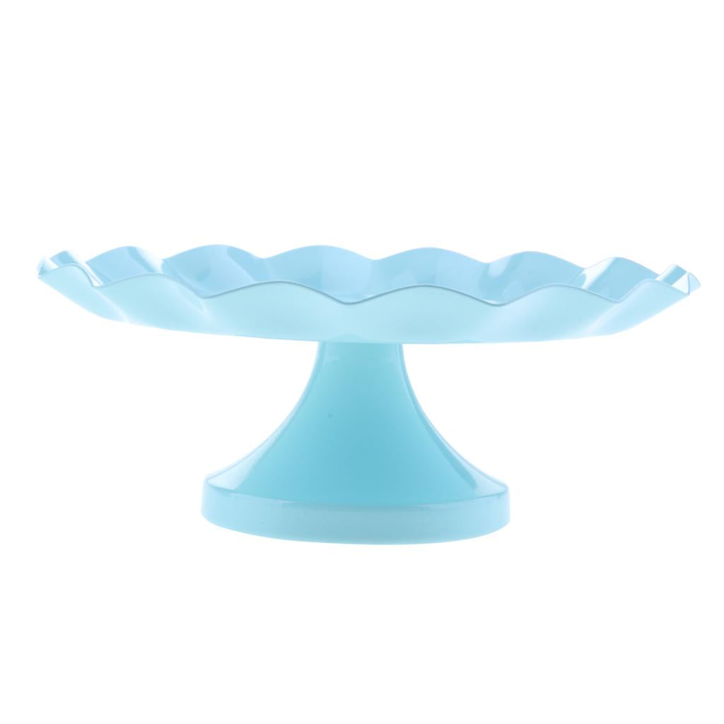 Cake Pan Dessert Table Iron Cake Stand Blue L
