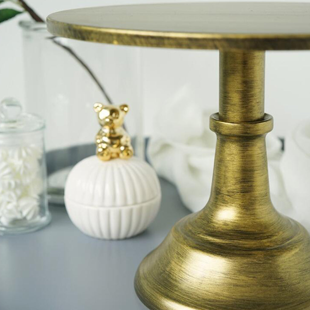 Fondant Cake Stand Wedding Tool Display Accessory for Party 10 inch Gold